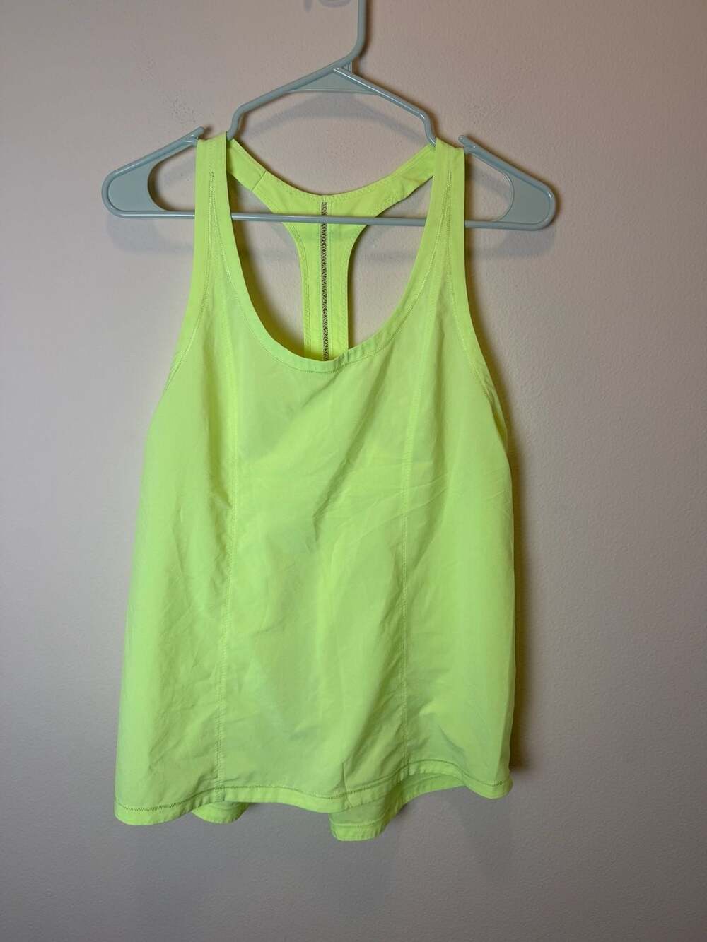 Lululemon Racerback Tank Top Neon Yellow